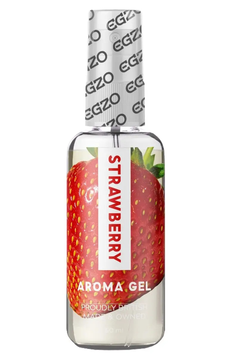 Лубрикант для орального сексу з полуницею EGZO AROMA GEL — Strawberry, 50 мл