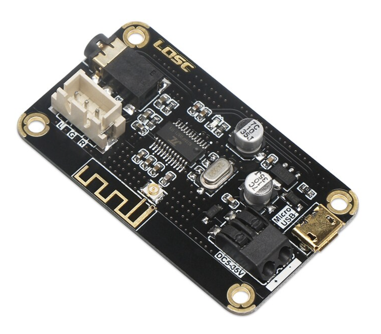 Плата LOSC MP3 Bluetooth 4.2, 5-35В, micro USB, приймач модуль