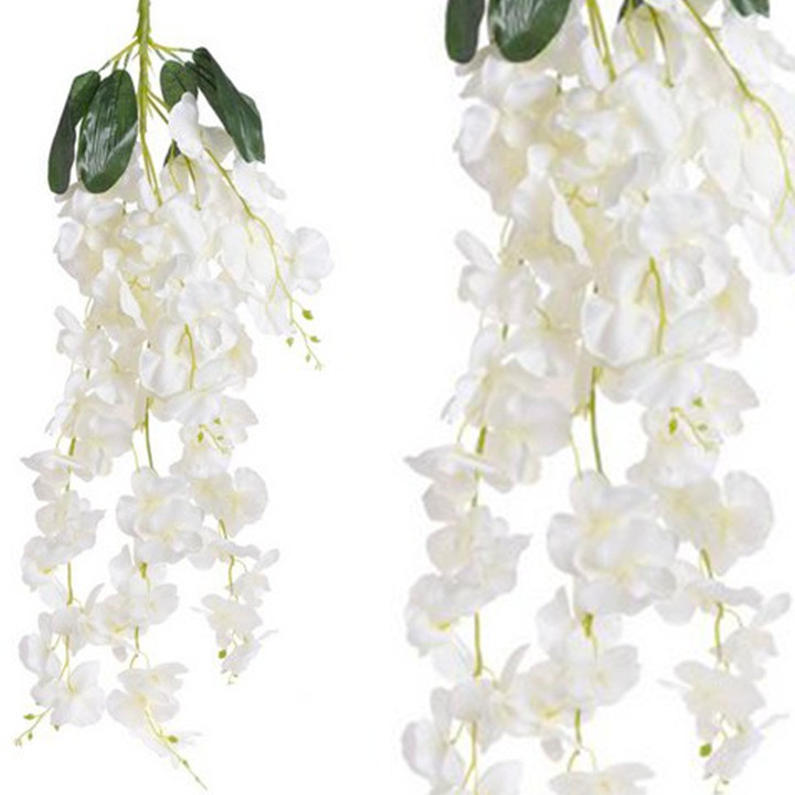Штучна гліцинія біла Premium XXL Польща