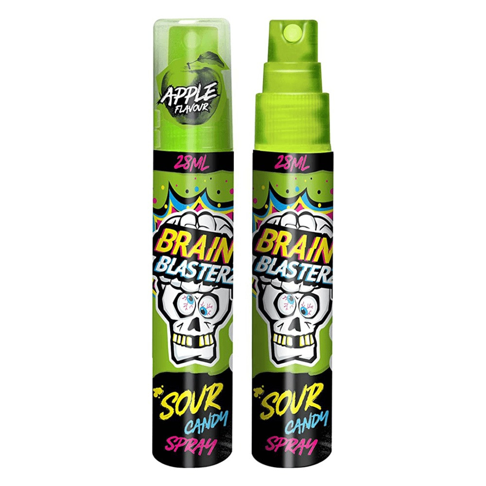 Цукерка в спреї Brain Blasterz Sour Candy Spray (1x 28ml Spray) яблуко, фото 1