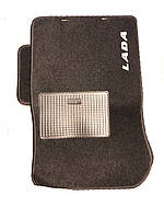 Килимки текстиль ВАЗ 2108/09/13-15 Антрацит (логотип LADA) — "Gran" (основа гранули)
