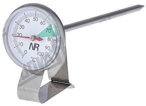 Термометр "NR" для молока 0-100 ° Ø 35мм - д. 127мм, фото 1