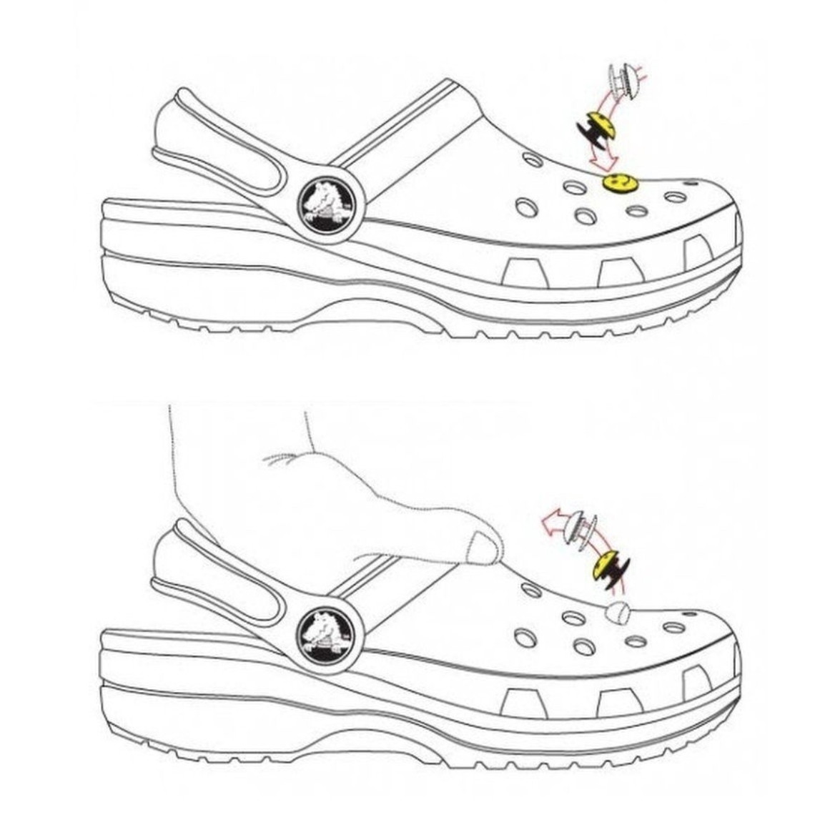 Джибітси прикраси для взуття кроксів сабо JIBBITZ Мардж Сімпсон № 115, фото 1