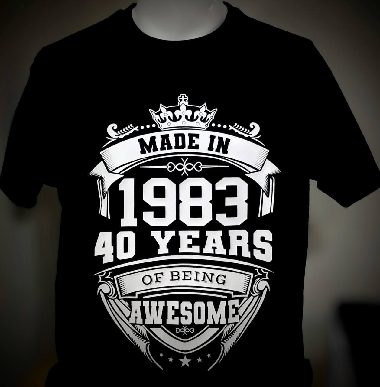 Футболка MADE IN... для іменинника - з Вашим віком під замовлення