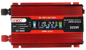 Інвертор з дисплеєм UKS 500w 12В (500w 12v)