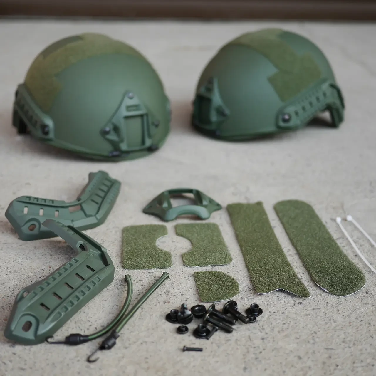 Комплектующие аксессуары и запчасти для шлема набор обвеса для тактического шлема Fast Mich + NVG платформа - фото 1 - id-p1831784635