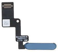 Шлейф iPad Air 5 2022 с кнопкой включения со сканером отпечатка пальца синего цвета оригинал
