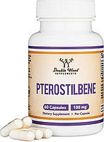 Double Wood Pterostilbene / Птеростильбен антиоксидант 60 капсул