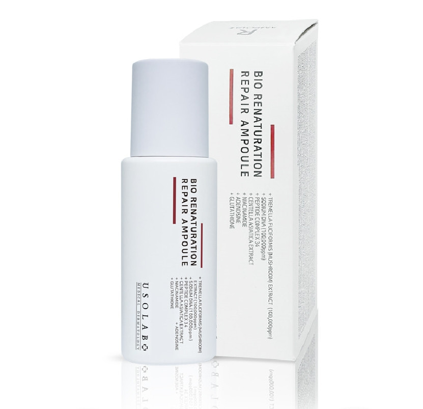 Usolab Bio Renaturation Repair Ampoule - Ампула для регенерації і омолодження шкіри з полінуклеотидами та пептидами
