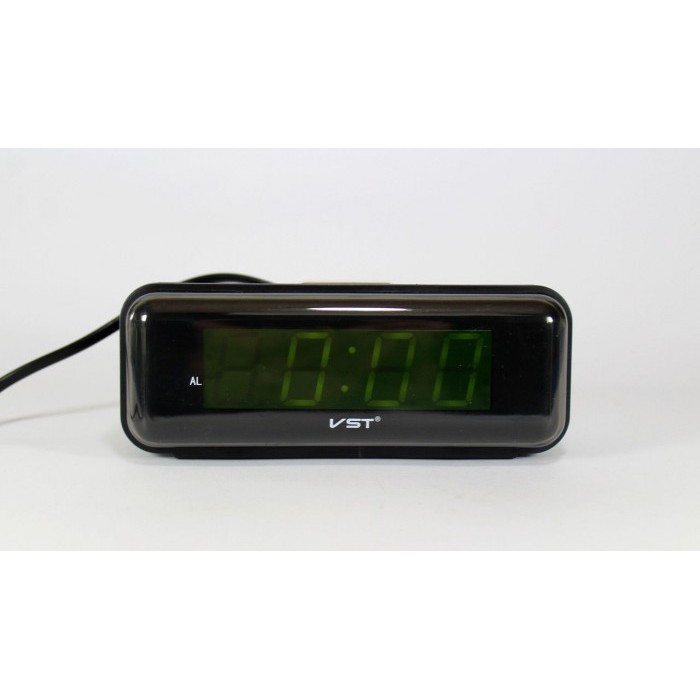 Электронные проводные цифровые часы VST 738 Зелёная подсветка - фото 2 - id-p1831800898