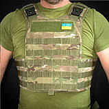 Плитоноска тактична кордура Kirasa мультикам (Арт.KI104), фото 4