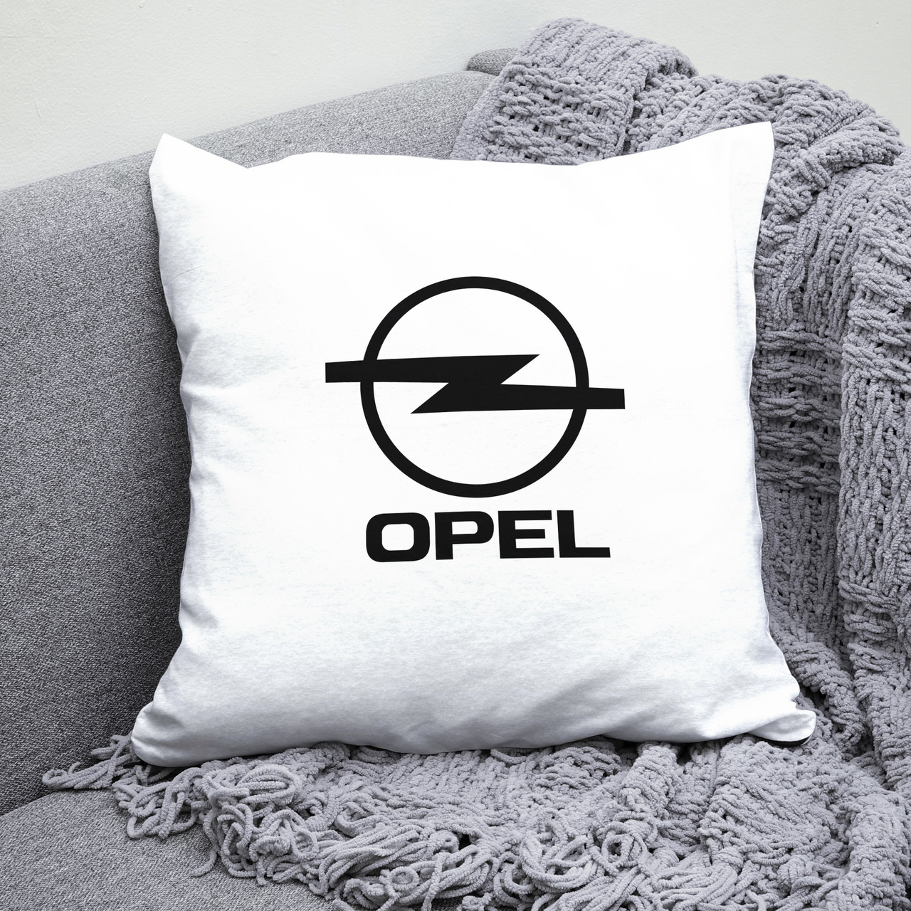 Подушка 35*35 см з маркою авто OPEL / Опель. Найкращий подарунок чоловіку