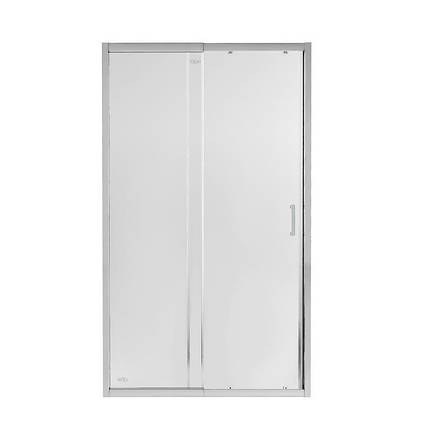 Душові двері в нішу Qtap Taurus CRM2012-13.C6 120-130x185 см, скло Clear 6 мм, покриття CalcLess, фото 2
