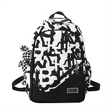 Рюкзак чорний для міста та школи / FS-1844