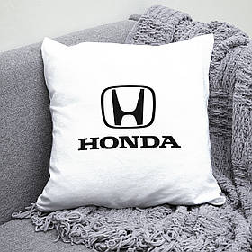 Подушка 35*35 см з маркою авто HONDA / Хонда. Найкращий подарунок чоловіку