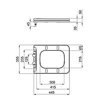 Сидіння для унітазу Qtap Kalao з мікроліфтом Slim QT08991213AW, фото 2