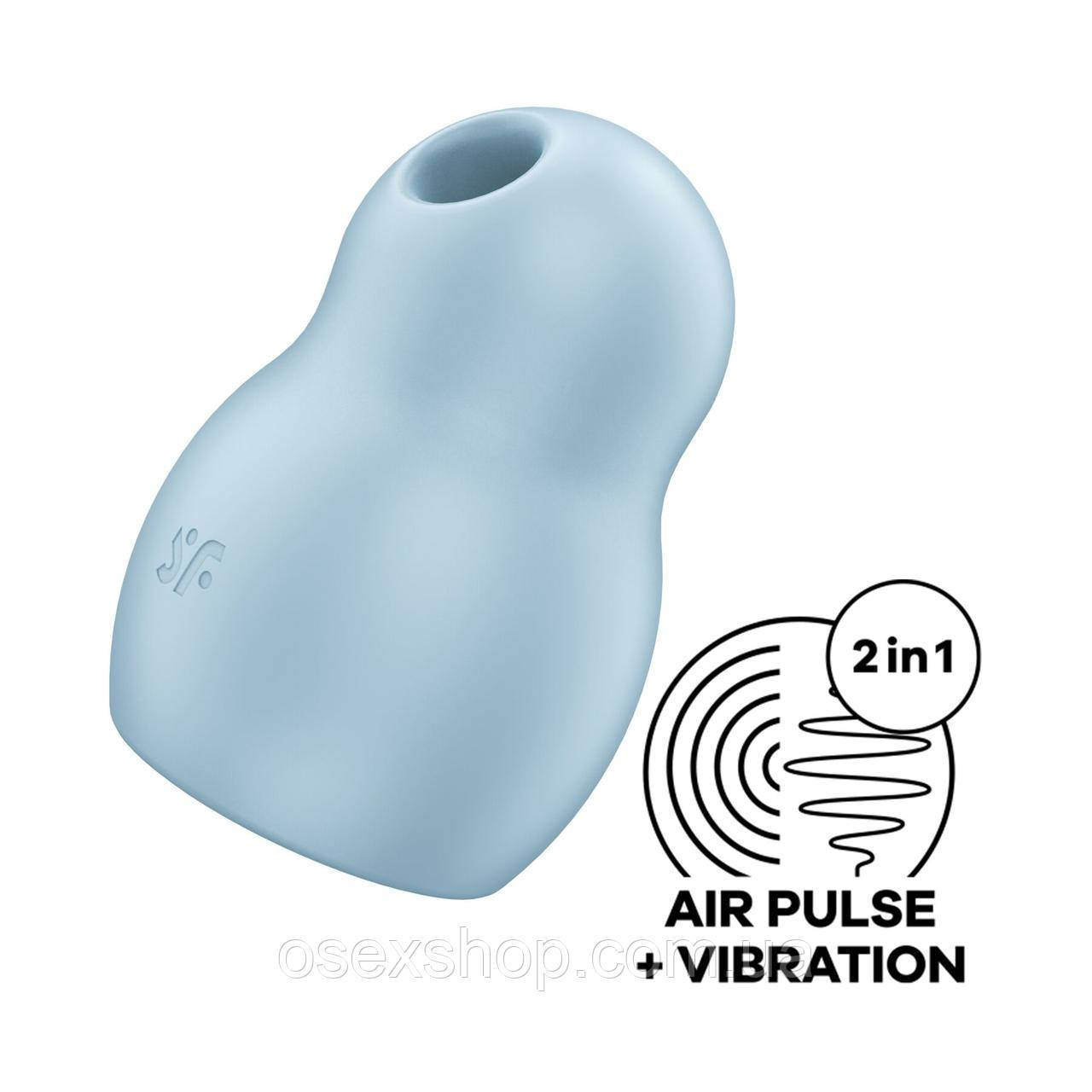 Вакуумний стимулятор із вібрацією Satisfyer Pro To Go 1 Blue, фото 1