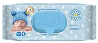 Серветки вологі дитячі Smile Baby з екстрактом ромашки та алоє (100шт.)