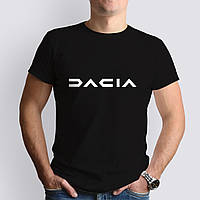 Футболка с маркой авто Dacia / Дача, черная