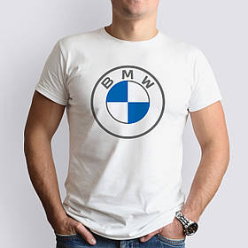 Футболка з маркою авто NEW BMW / БМВ, біла