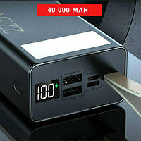 Повербанк Linktech 40000 mAh 22.5W PowerBank Black Швидка зарядка