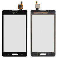 Touchscreen (сенсор) для LG P710 Optimus L7 II, P713 Optimus L7 II, P714 Optimus L7X черный