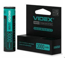 Батарея (батарея) "Videx" 18650 для ліхтарів 3000mAh