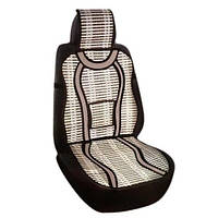 Накидка EL 100 656/ Масажер бамбук, поліестер 47х127 сіра