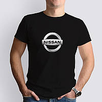 Футболка с маркой авто Nissan / Ниссан, черная