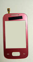 Touchscreen (сенсор) для Samsung S5300 / S5301 / S5302 / Galaxy Pocket розовый