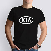 Футболка с маркой авто KIA / КИА, черная
