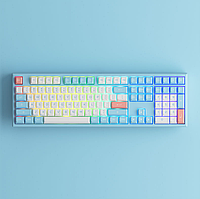 AKKO X Monsgeek MG108 RGB Механические клавиатуры (PBT Кейкапы) Akko Cream Yellow/Blue switch Akko Cream Yellow Switch V3 (Linear), Doll of The Princess