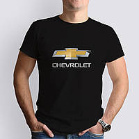 Футболка с маркой авто Chevrolet / Шевроле, черная