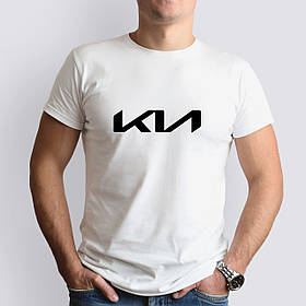 Футболка з маркою авто NEW KIA / КІА, біла