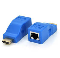 Одноканальный удлинитель HDMI сигнала по RJ45 (Hdmi- RJ45) до 30см