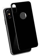 Стекло защитное iPhone X Back 3D-на заднюю крышку, цвет - Black