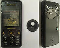 Корпус для Sony Ericsson W660 Black-Gold
