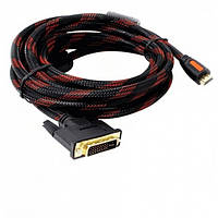 Кабель HDMI-DVI (папа) 1,5 метра