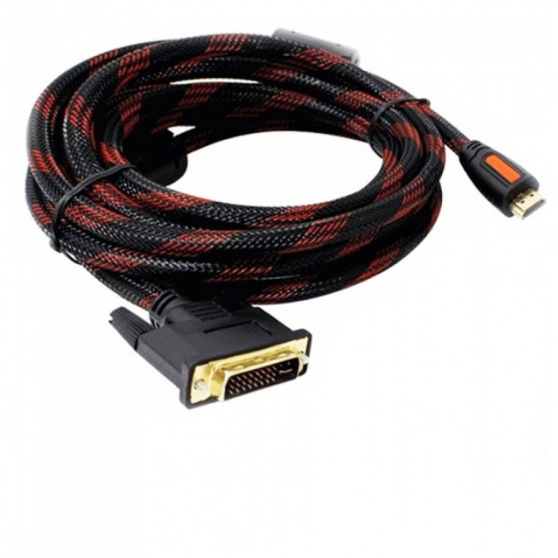 Кабель HDMI-DVI (папа) 1,5 метра - фото 1 - id-p1382148101