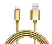 Usb кабель для Iphone 5G Dekkin (3м) 2.4A Gold