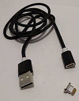 Магнитный USB-кабель (Iphone) DM-M12 черный