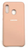 Чехол силиконовый "Original Silicone Case" для Samsung A202 / A20E pink-sand