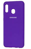 Чехол силиконовый "Original Silicone Case" для Samsung A202 / A20E фиолетовый