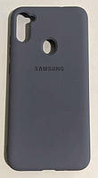 Чехол силиконовый "Original Silicone Case" для Samsung M11 / M115 lavender-gray