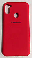 Чехол силиконовый "Original Silicone Case" для Samsung M11 / M115 красный
