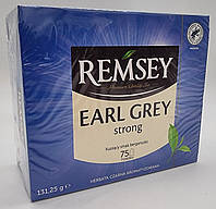Чай "Remsey Earl Grey Strong" Чёрный с бергамотом 75 пак. Польша