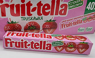 Жувальні цукерки Fruit-tella Фруттіла полунична
