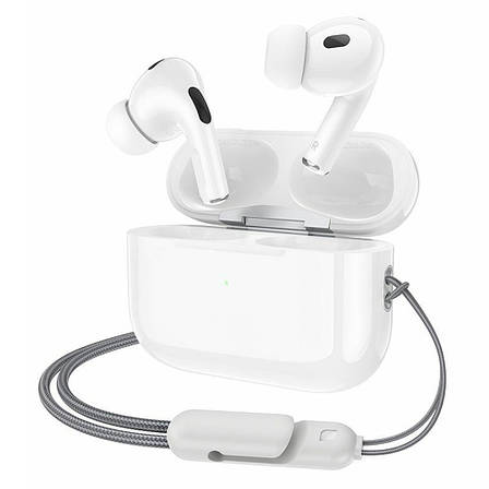 Навушники вакуумні безпровідні з мікрофоном Borofone BW32 Bluetooth в кейсі Білий (BW32W), фото 1