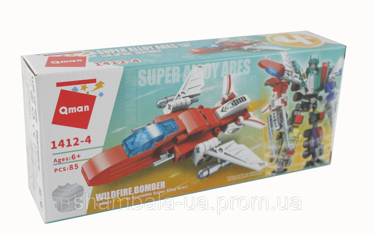 Конструктор Qman Wildfire Bomber 1412-4 (085364)