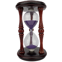Песочные часы Деревянные Черные (Декоративные) Фиолетовый песок